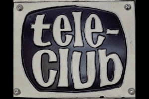 Cartel de un teleclub tradicional de La Sobarriba (León)