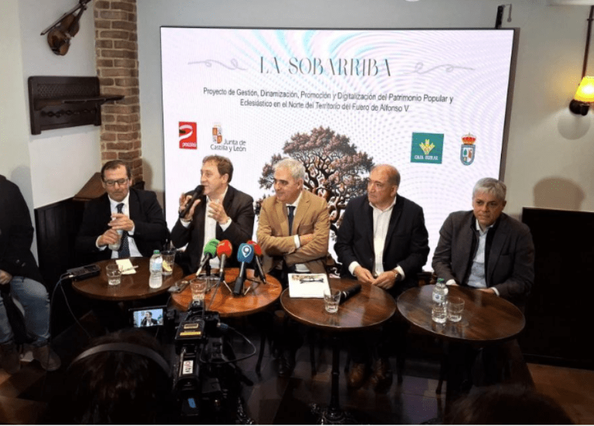 Acto de presentación del proyecto La Sobarriba en León